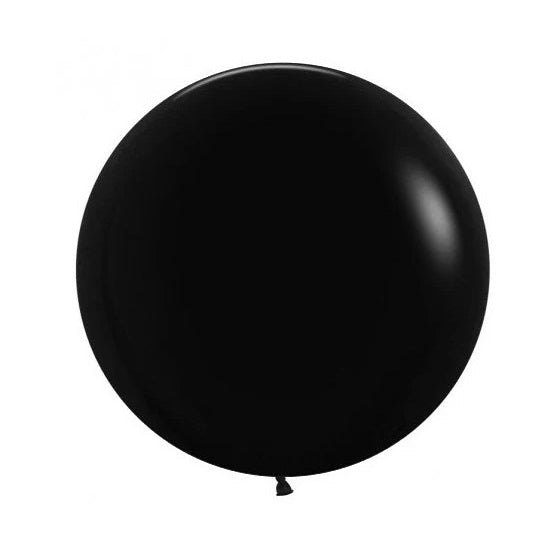 Black 60cm Round Balloon