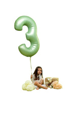 Satin Olive Giant Number Balloon