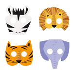 Animal Safari Masks (8 pack)