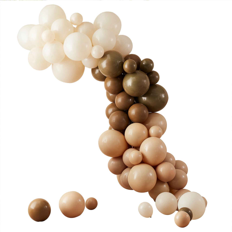 Balloon Garland Png Image Caramel Brown Balloon Garland Kit – Ruby Rabbit