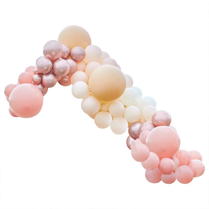 Luxe Peach & Rose Gold Balloon Garland Kit