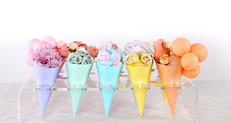 Mint Green Snack Cones (10 pack)