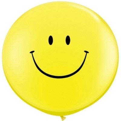 Yellow Smiley Face Giant 90cm Balloon