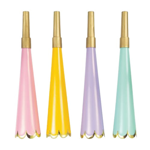 Pastel Party Horns (4 pack)