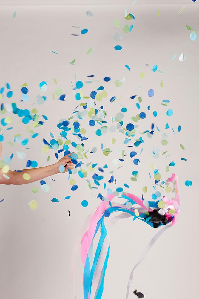 Gender Reveal Jumbo Confetti Balloon + Streamers (GIRL)