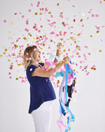 Gender Reveal Jumbo Confetti Balloon + Streamers (GIRL)