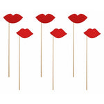Red Lips Photo Props (6 pack)