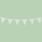 White Paper Lace Flag Garland