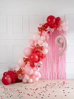 Pink Bow Balloons (5 pack)