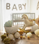 Cream 'BABY' Balloons
