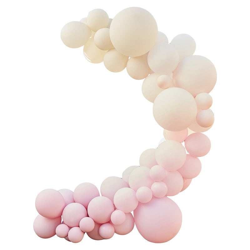 Ombre Pink & Nude Balloon Garland Kit