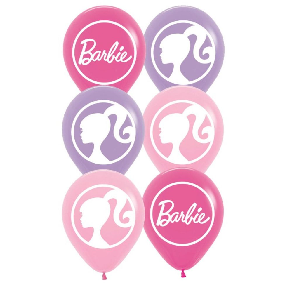 Barbie Latex Balloons (6 pack) – Ruby Rabbit