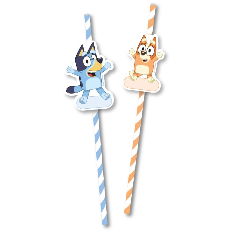 Bluey Straws (8 pack) – Ruby Rabbit
