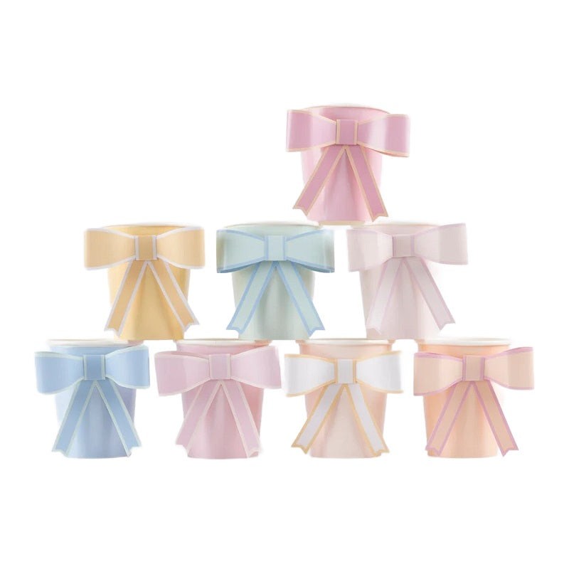Pastel Bow Cups (8 pack) – Ruby Rabbit