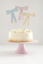 Pastel Bows Cake Toppers (3 pack)