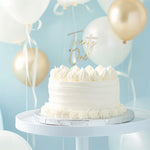 Gold Layered Twenty One Cake Topper
