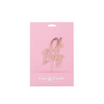 Gold Layered Oh Baby Cake Topper