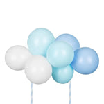 Blue Balloon Cake Topper Set