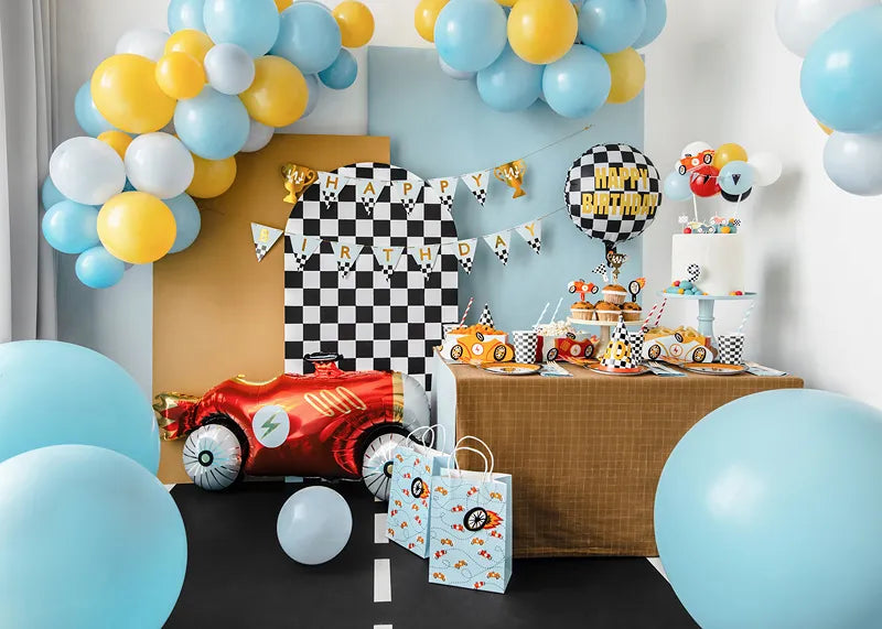 Racing Car Balloon Cake Topper Set
