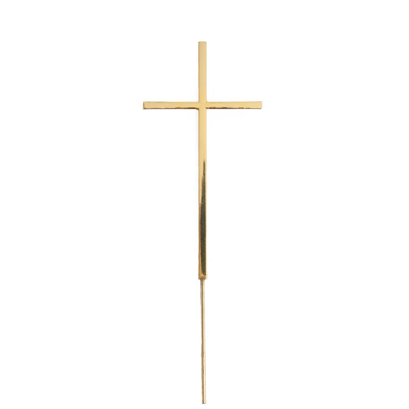 Gold Cross Cake Topper