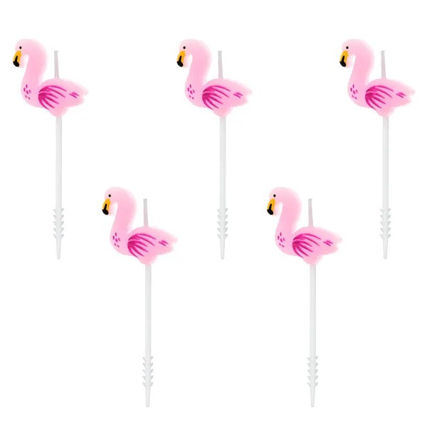 Pink Flamingo Candles (5 pack)