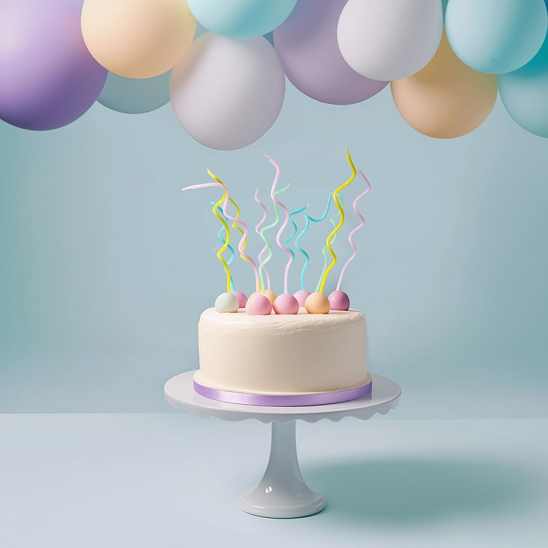 Pastel Swirly Candles (16 pack)