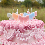 Pastel Bow Candles (5 pack)