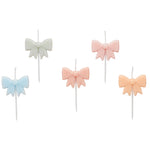 Pastel Bow Candles (5 pack)