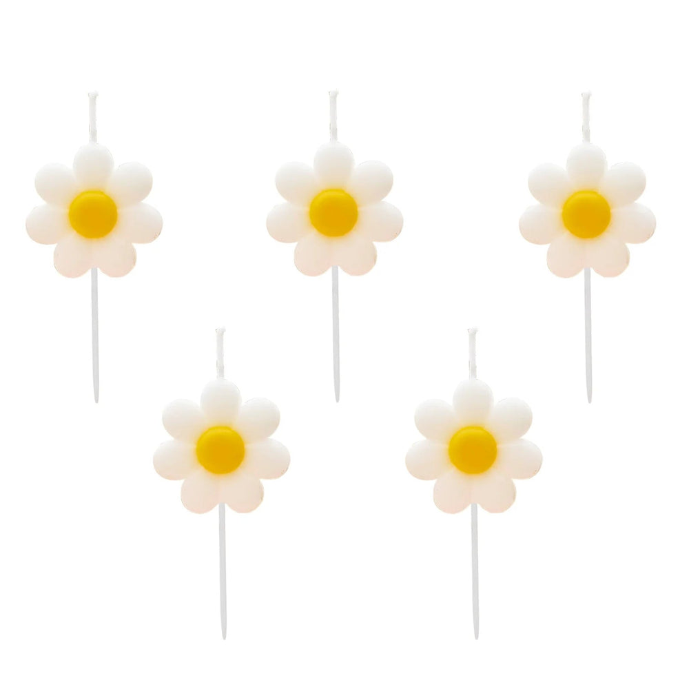 Daisy Candles (5 pack)