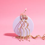 Gold Swirly Candles (16 pack)