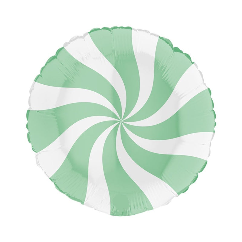 Green Candy Swirl 46cm Balloon