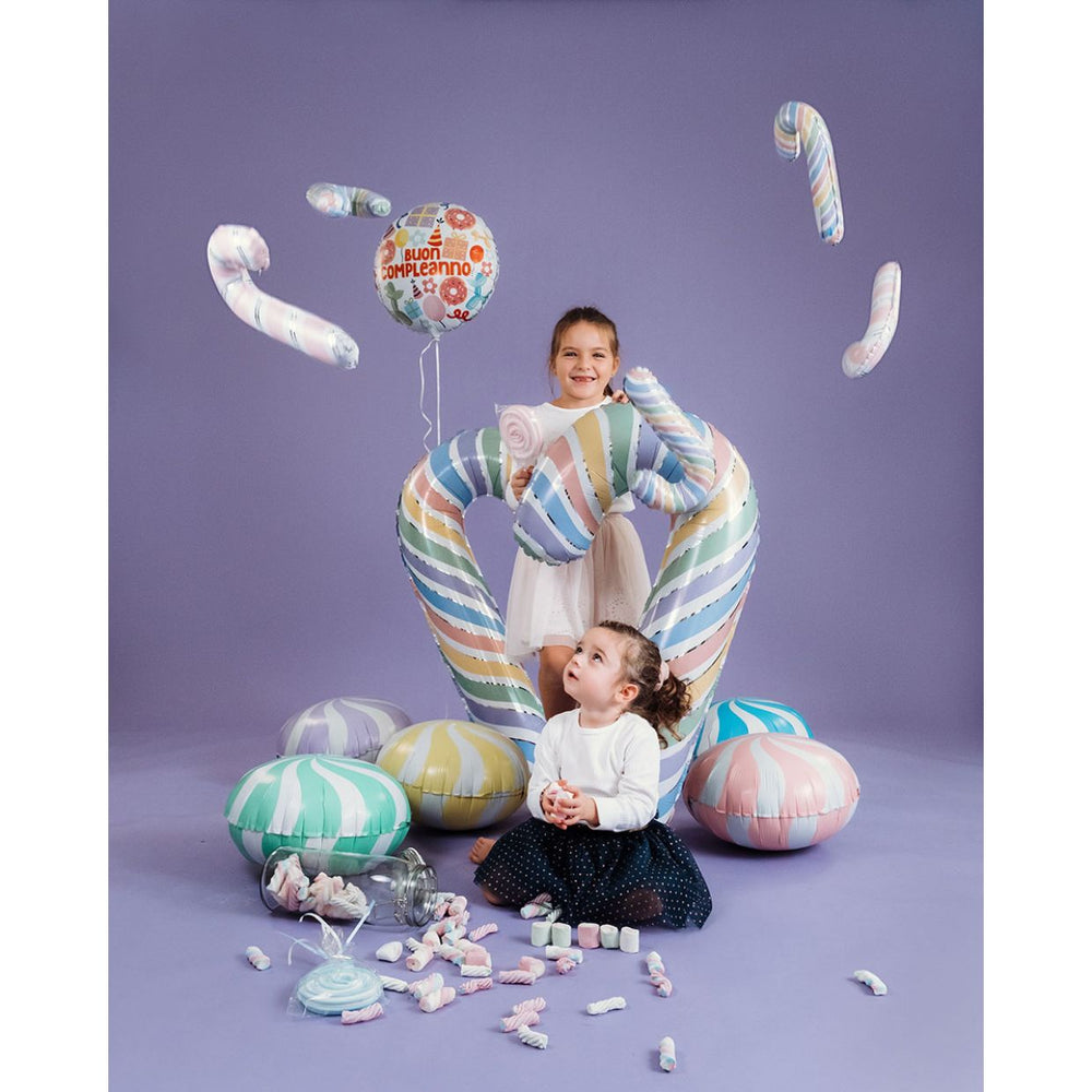 Blue Candy Swirl 46cm Balloon