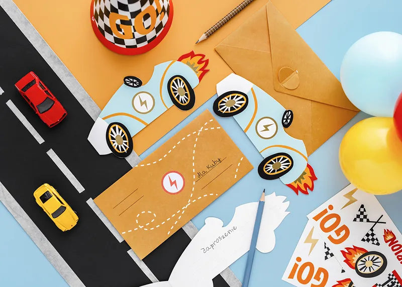 Racing Car Invitations (6 pack)