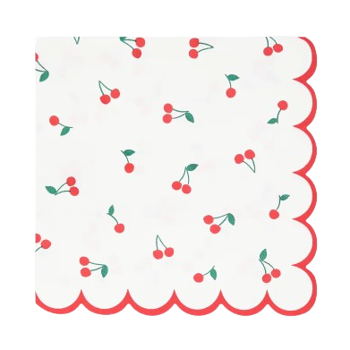 Cherry Pattern Napkins (16 pack)