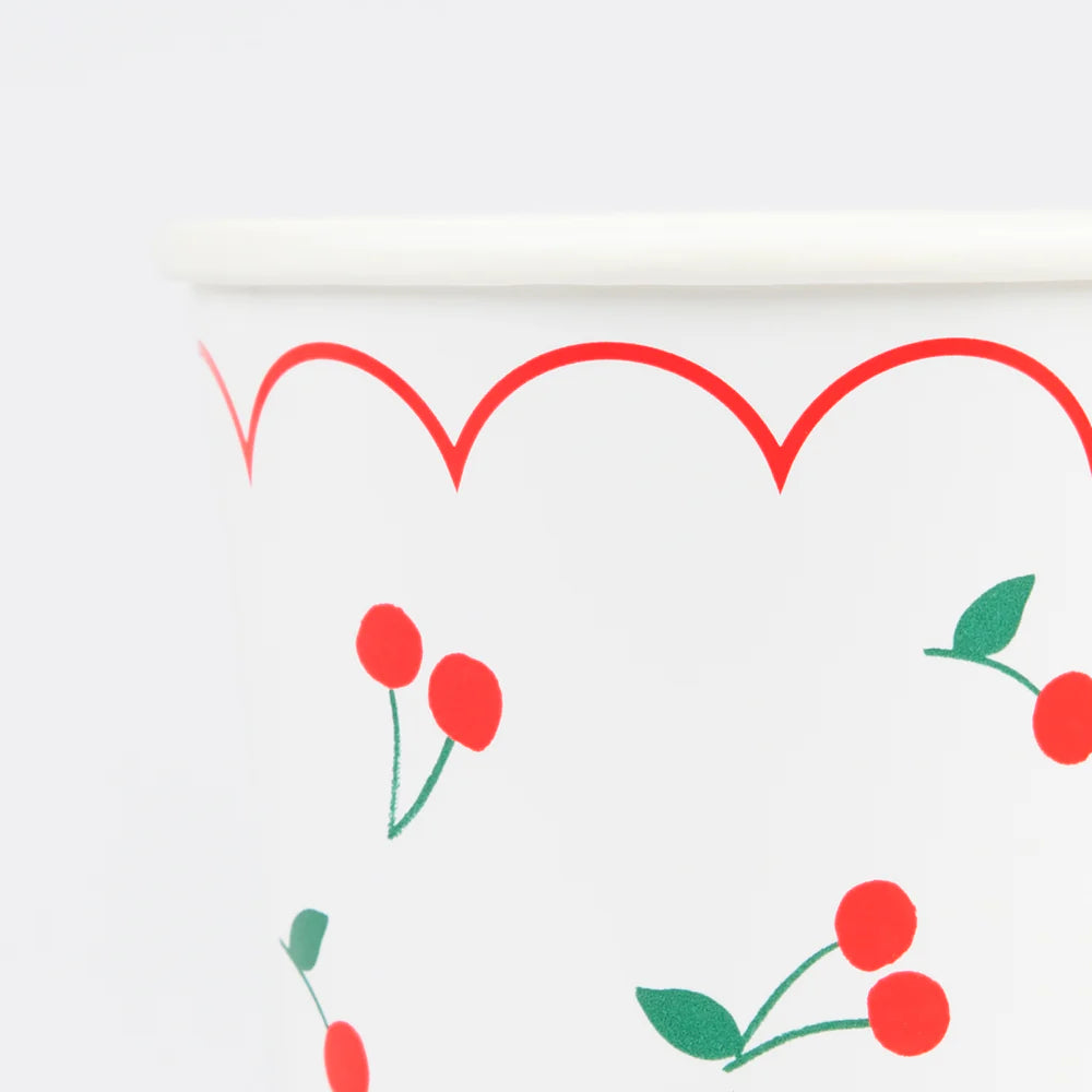 Cherry Pattern Cups (8 pack)