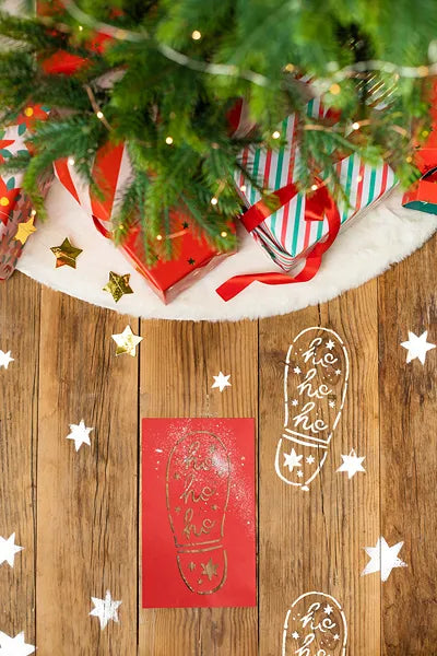 Santa's Footprint Stencils (3 pack)