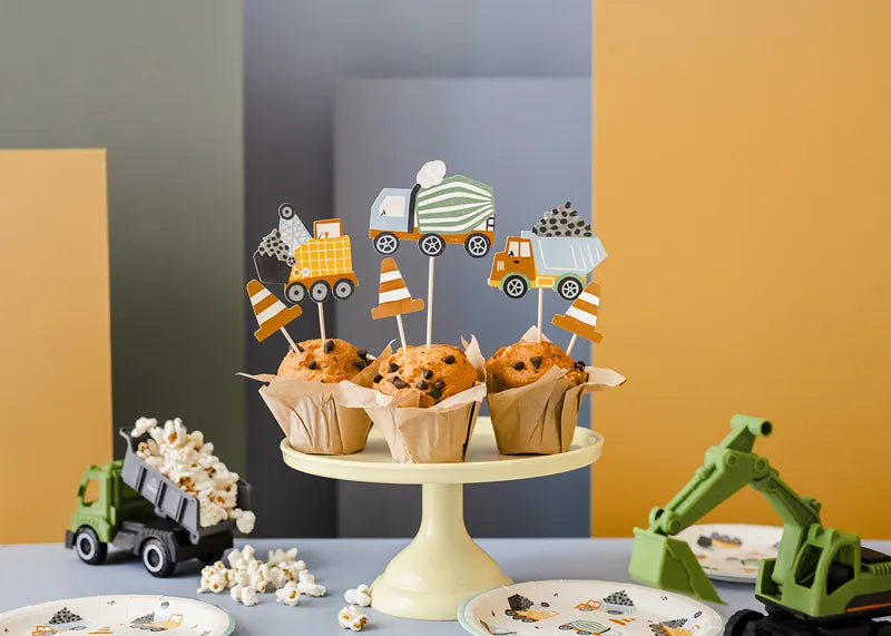 Construction Cupcake Toppers (6 pack)