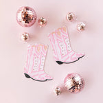 Pink Boot Shaped Napkins (16 pack)