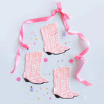 Pink Boot Shaped Napkins (16 pack)