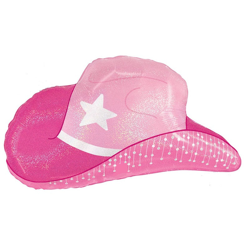 Giant Pink Cowgirl Hat Balloon
