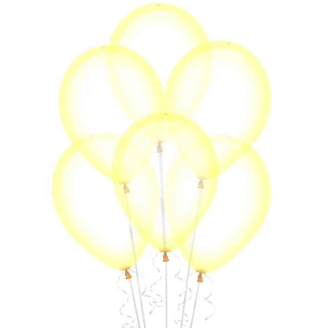 Yellow Crystal Pastel Standard 30cm Balloons (4 pack)