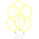 Yellow Crystal Pastel Standard 30cm Balloons (4 pack)