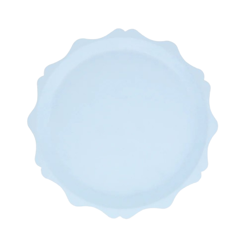 Blue Decorative Edge Plates (8 pack)