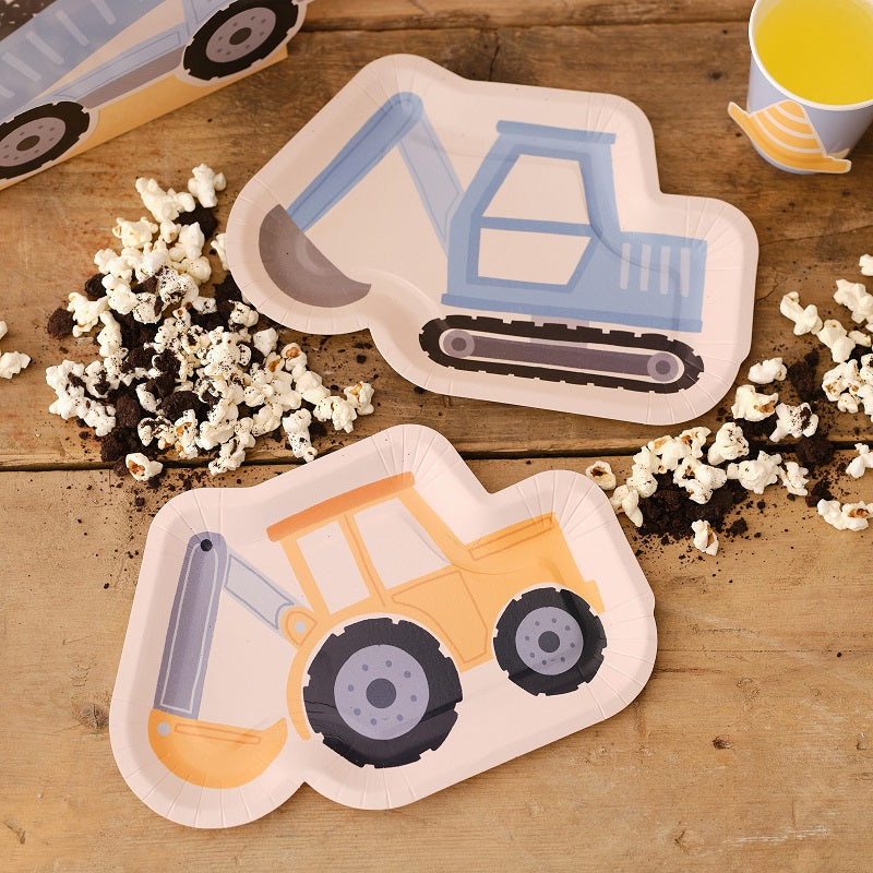 Construction Vehicle Plates (8 pack)