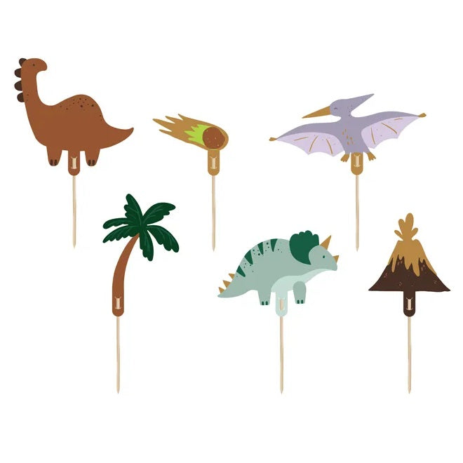Dinosaur Cupcake Toppers (6 pack)