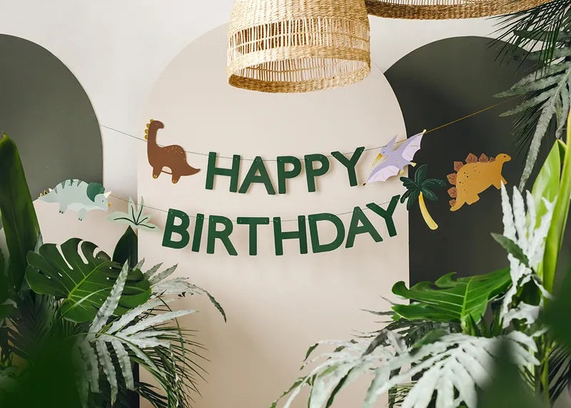 Happy Birthday Dinosaur Banner