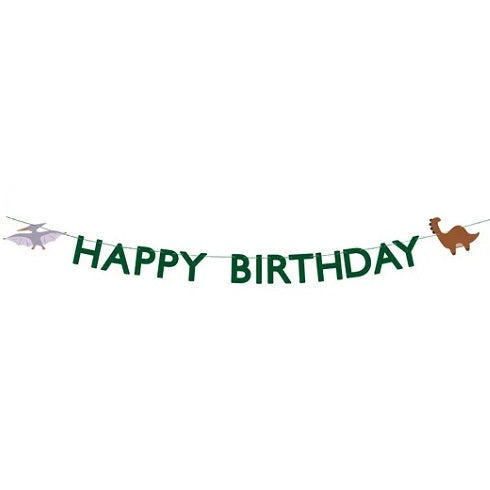 Happy Birthday Dinosaur Banner