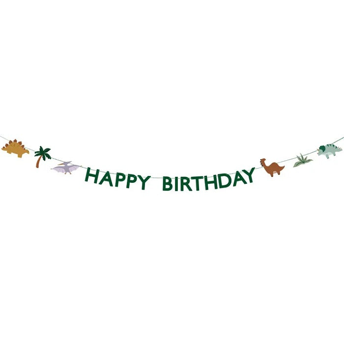 Happy Birthday Dinosaur Banner