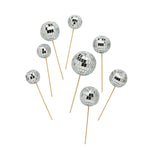Disco Ball Cake Toppers (8 pack)