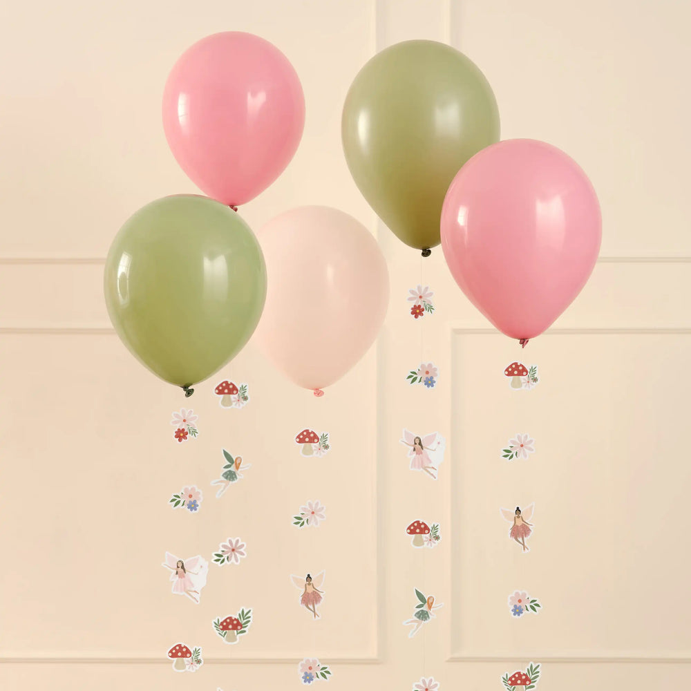 Fairy Garden Balloons & Tails (5 pack)